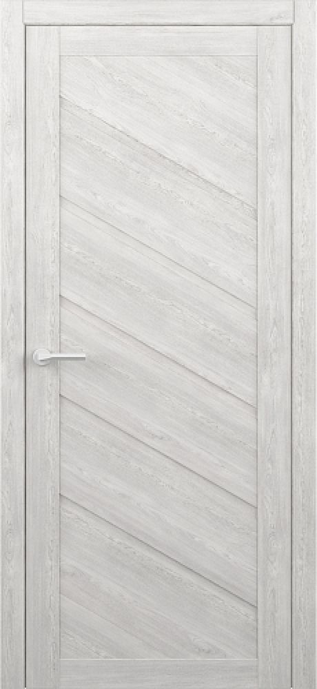 Глухая межкомнатная дверь Сингапур Дуб нордик Эко-шпон (ALBERO)