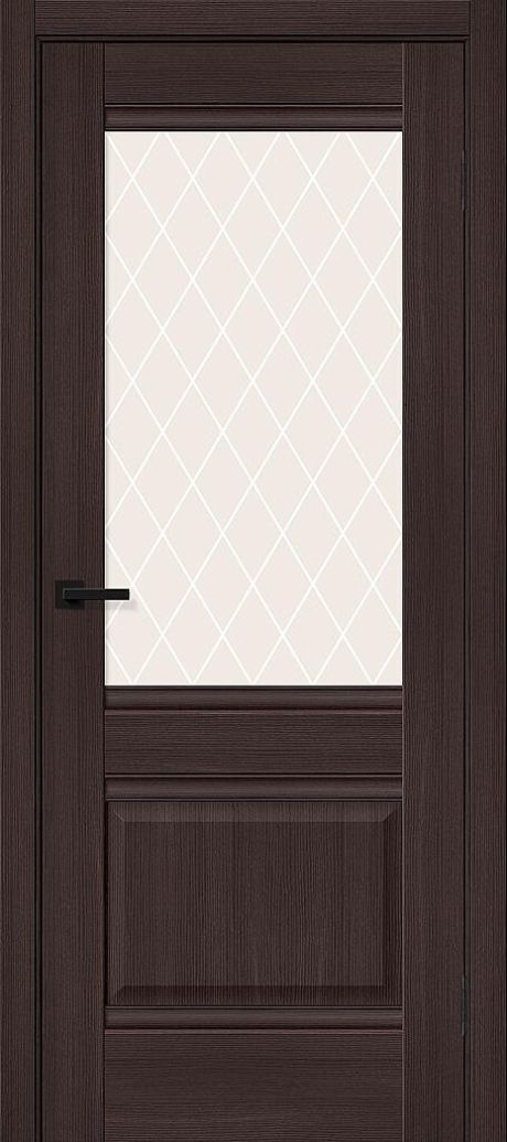 Межкомнатная дверь остекленная Прима-3 Wenge Melinga (Mr.wood)