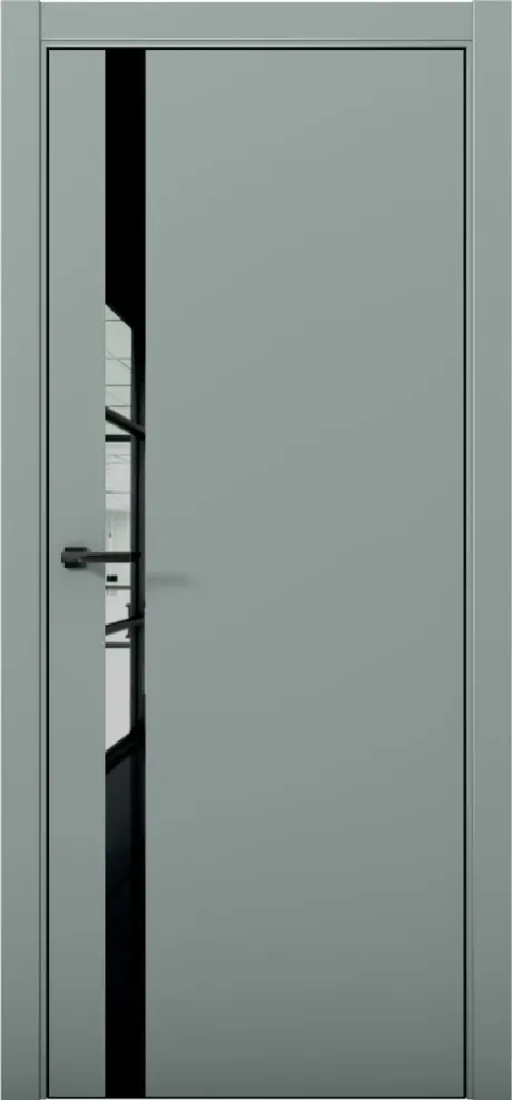 Межкомнатная дверь ESTETICA 07 Deep Green Кромка AL Black (Brandoors)