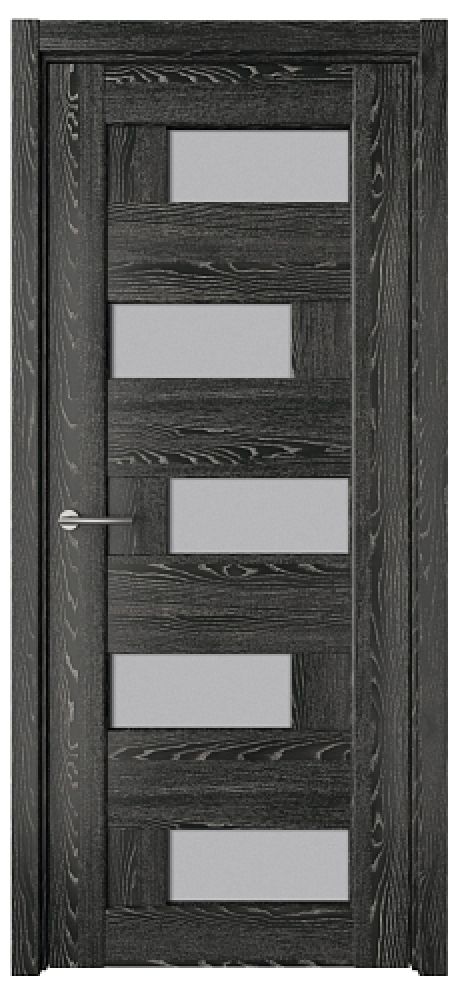 Межкомнатная дверь со стеклом Гавана Черное дерево CPL TL Стекло мателюкс (ALBERO)