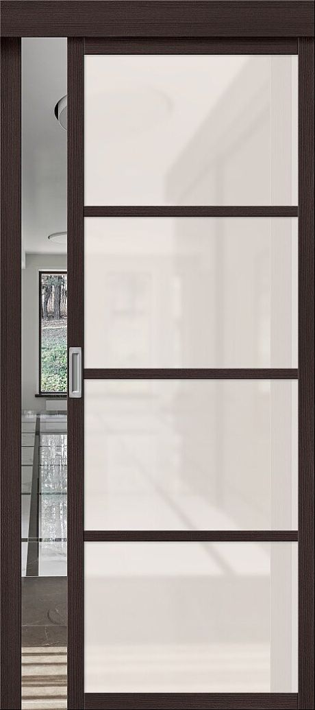 Межкомнатная дверь остекленная Твигги-11.3 Wenge Melinga (Mr.wood)