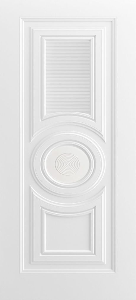 Глухая межкомнатная дверь Титул-8 В2 Белый Эмаль (Шейл Дорс)