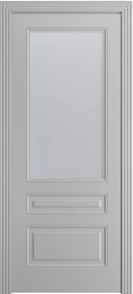 Межкомнатная дверь со стеклом Бьянка Грей Эмаль (Бипи Дорс)