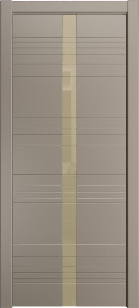 Межкомнатная дверь со стеклом ID-X Латте Эмаль (Мильяна)