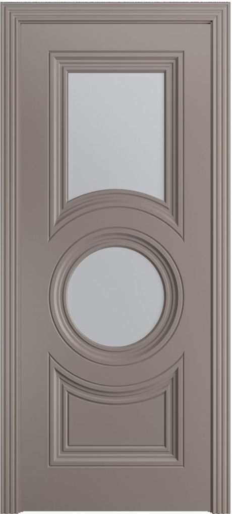 Межкомнатная дверь со стеклом Адриана-Ф Премиум Темно-серый Эмаль (Мильяна)