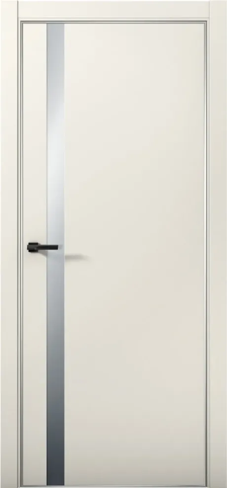 Межкомнатная дверь со стеклом ESTETICA 07 Магнолия Анодированная кромка AL (Brandoors)