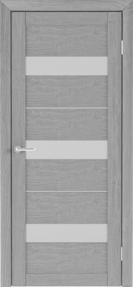 Межкомнатная дверь со стеклом Тренд Т-7 Ясень дымчатый Eco Tex Стекло мателюкс (ALBERO)