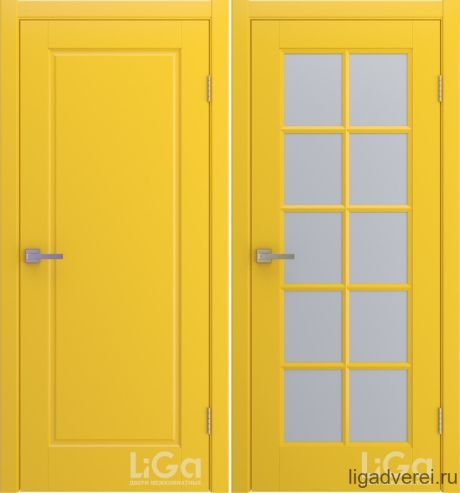 Межкомнатная дверь Amore Желтый Эмаль (Лига дверей)