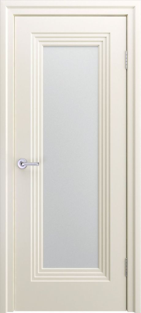 Межкомнатная дверь со стеклом Каролина-1 RAL 9010 Эмаль (Бипи Дорс)