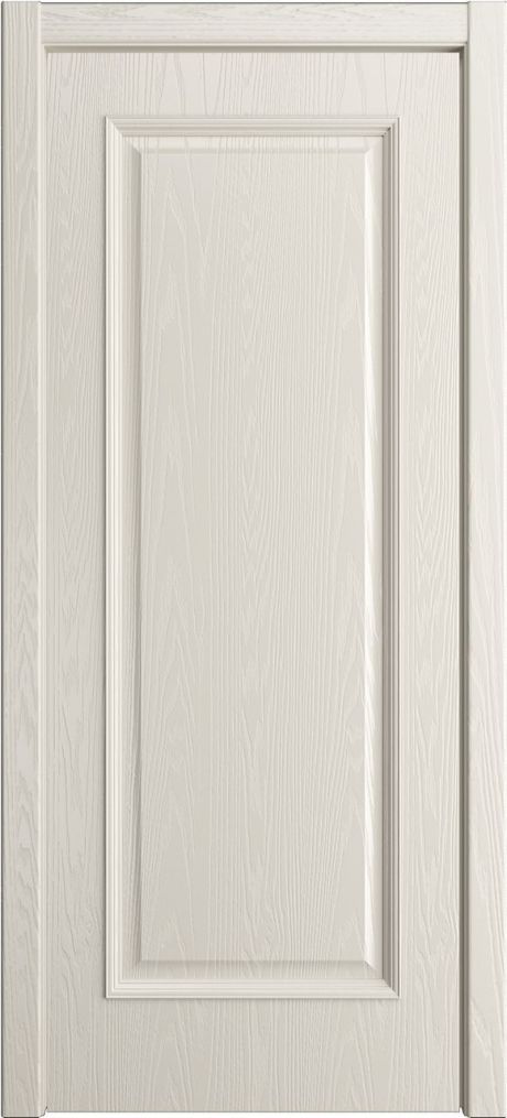 Глухая межкомнатная дверь Палермо Бежевый Шпон (Мильяна)