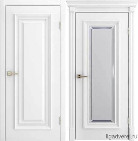Межкомнатная дверь Diana-1 Белый Эмаль (Лига дверей)