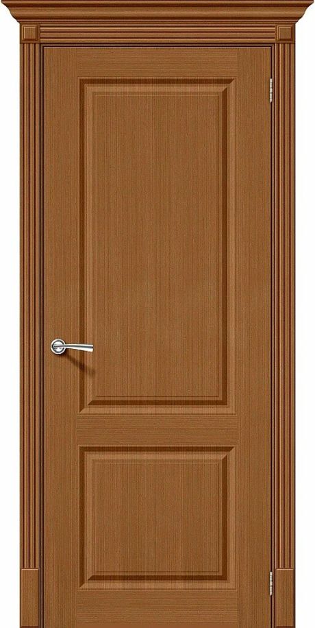 Межкомнатная дверь глухая Статус-12 Ф-11 (Орех) (BRAVO)