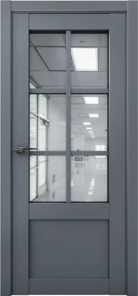 Межкомнатная дверь с зеркалом PRIME 21 Антрацит (Brandoors)