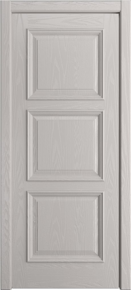 Глухая межкомнатная дверь Версаль Агат Шпон (Мильяна)