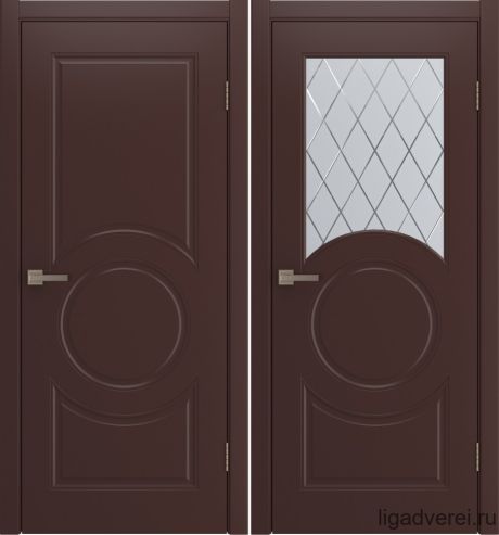 Межкомнатная дверь Donna Шоколад Эмаль (Лига дверей)
