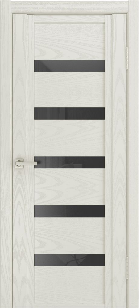 Межкомнатная дверь со стеклом QDO Z Бьянко Шпон (Мильяна)