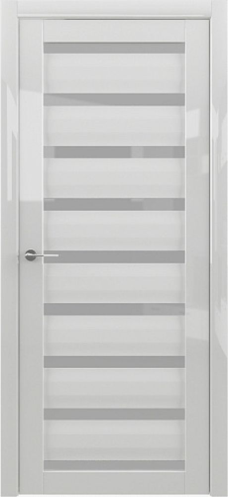 Межкомнатная дверь со стеклом Сидней GL Белый глянец Глянец Стекло мателюкс (ALBERO)