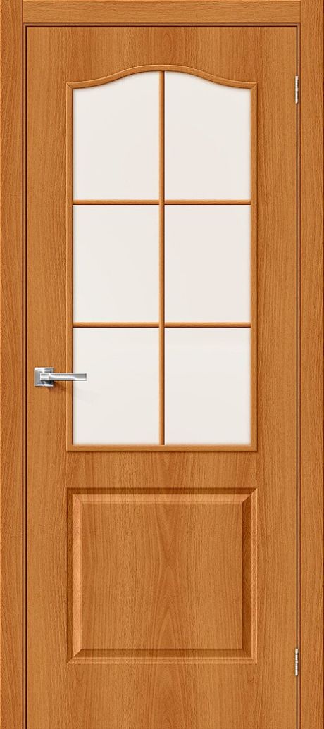 Межкомнатная дверь остекленная 32С Л-02 (МиланОрех) (BRAVO)