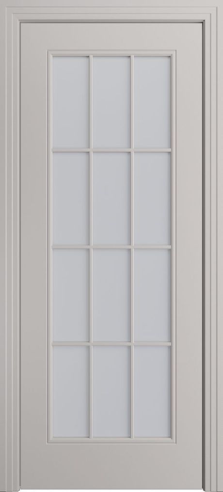 Межкомнатная дверь со стеклом Версаль-Ф Loft (12) Агат Эмаль (Мильяна)