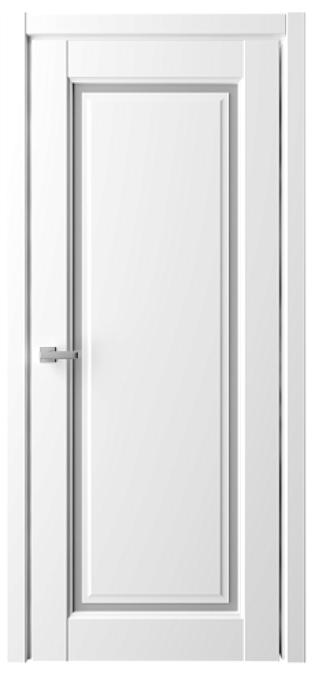 Межкомнатная дверь со стеклом Эрмитаж-8 Белый Vinyl Стекло мателюкс (ALBERO)