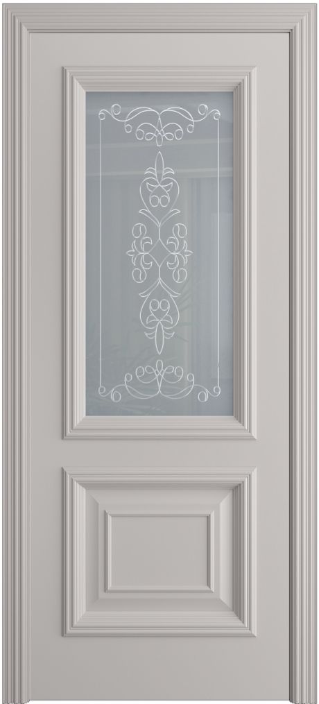 Межкомнатная дверь со стеклом Сорренто Агат Эмаль (Бипи Дорс)