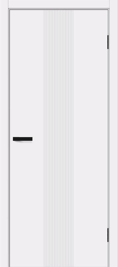 Межкомнатная дверь глухая Граффити-21 White Pro (BRAVO)