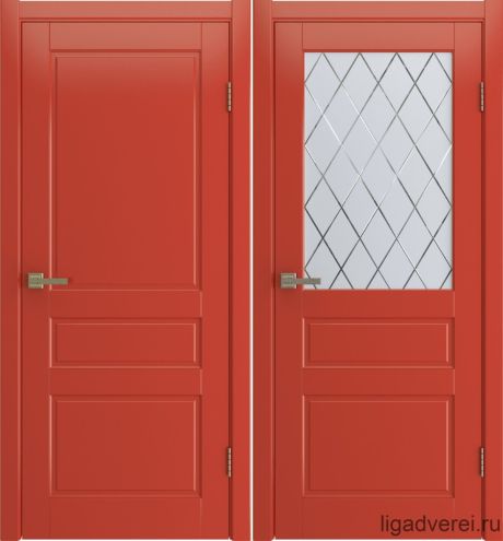Межкомнатная дверь Stella Красный Эмаль (Лига дверей)