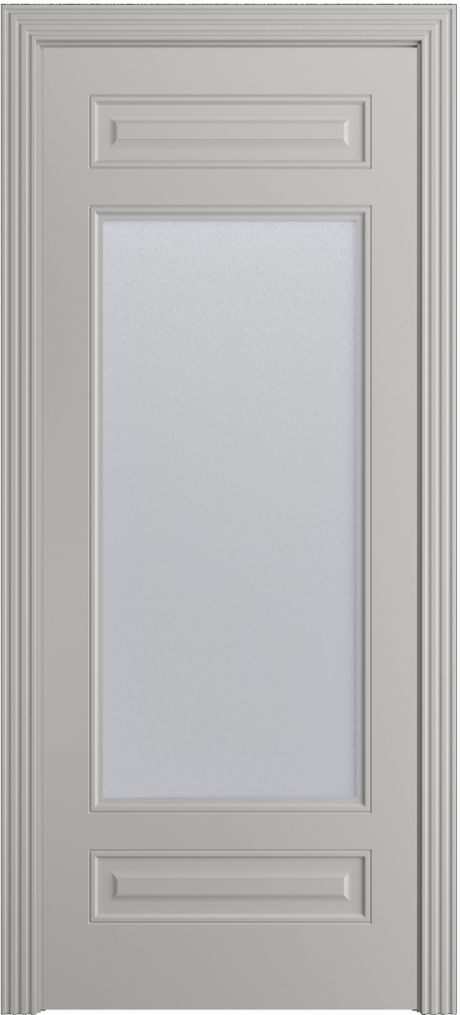 Межкомнатная дверь со стеклом Бьянка .1 Грей Эмаль (Бипи Дорс)