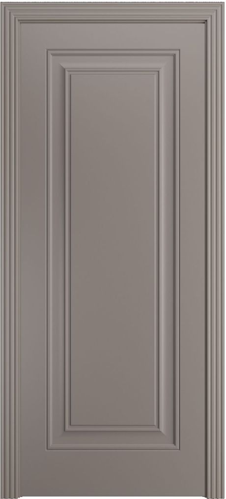 Глухая межкомнатная дверь Версаль-Ф Темно-серый Эмаль (Мильяна)