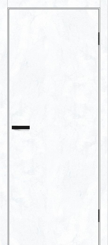 Межкомнатная дверь глухая Браво-0 Snow Art (Mr.wood)