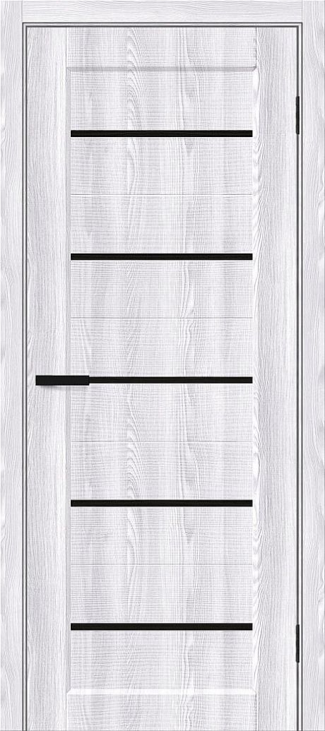 Межкомнатная дверь глухая Мода-22 Black Shine Riviera Ice (Mr.wood)