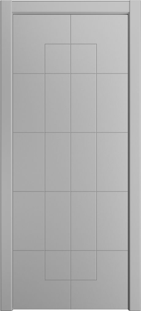 Глухая межкомнатная дверь ID-T Светло серая Эмаль (Мильяна)