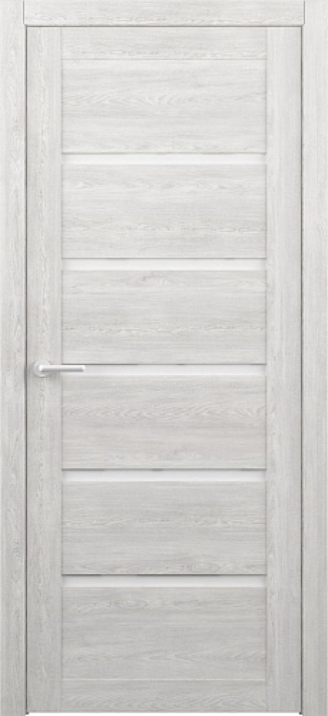 Межкомнатная дверь со стеклом Вена Дуб нордик Эко-шпон Стекло мателюкс (ALBERO)