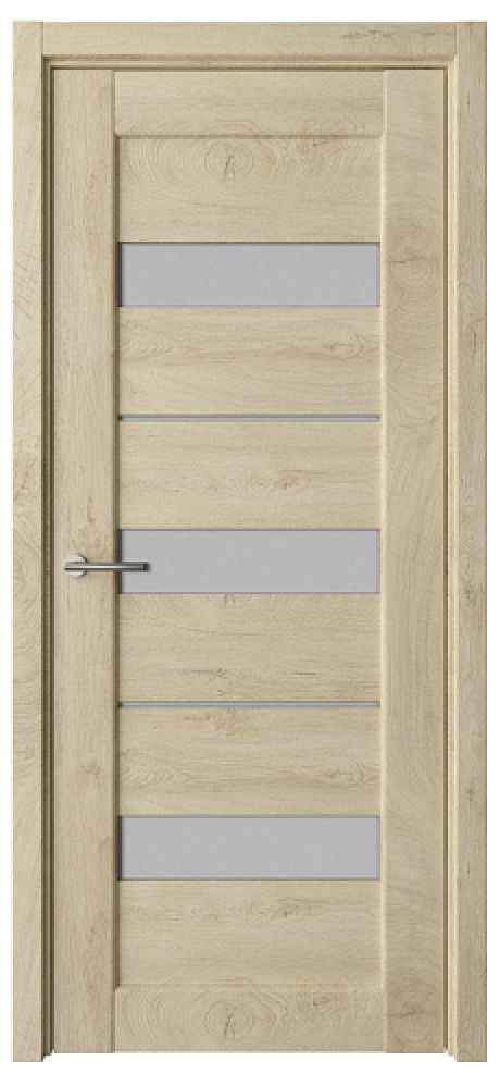 Межкомнатная дверь со стеклом Бостон Дуб золотистый CPL TL Стекло мателюкс (ALBERO)