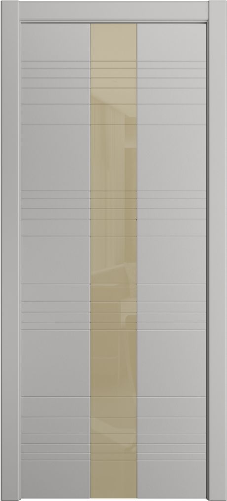 Межкомнатная дверь со стеклом ID-XL Грей Эмаль (Мильяна)