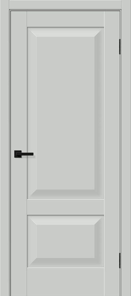 Межкомнатная дверь глухая Прима-22 Grey Silk (BRAVO)