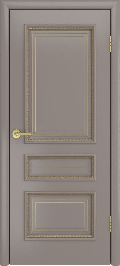 Глухая межкомнатная дверь Голд Темно-серый Эмаль (Мильяна)