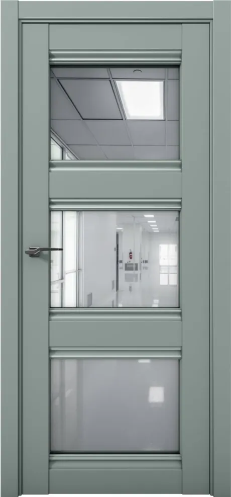 Межкомнатная дверь с зеркалом PRIME 24 Deep Green (Brandoors)