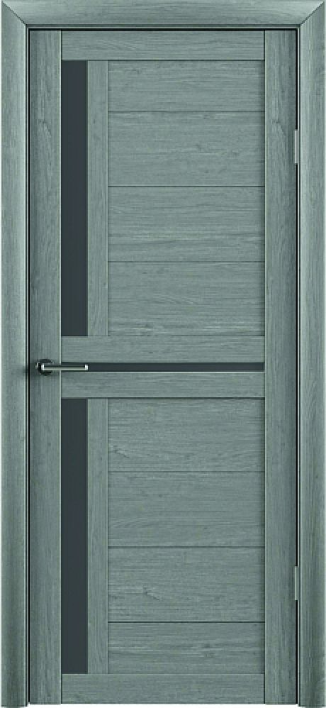 Межкомнатная дверь со стеклом Тренд Т-5 Ясень дымчатый Eco Tex Стекло графитовое (ALBERO)