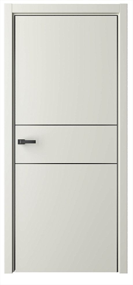 Глухая межкомнатная дверь Лайн-3 Латте Эмаль (ALBERO)