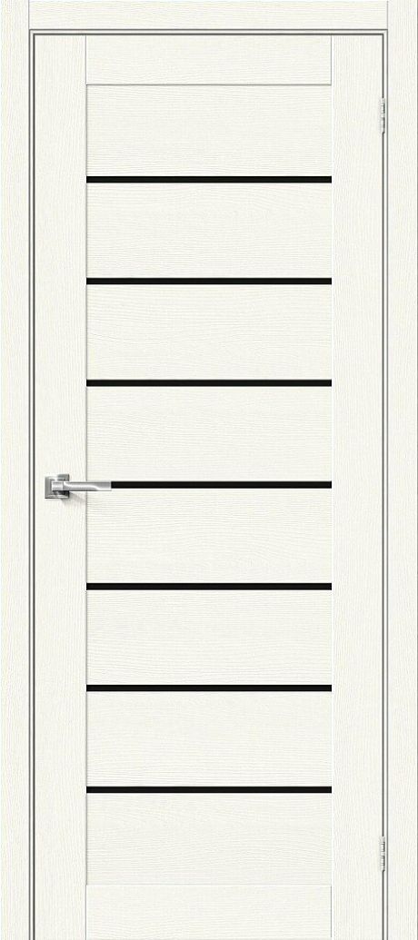 Межкомнатная дверь остекленная Браво-22 White Wood (BRAVO)