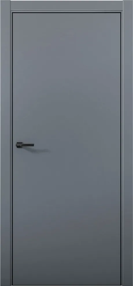 Межкомнатная дверь ESTETICA 01 Антрацит Кромка AL Black (Brandoors)