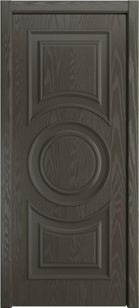 Глухая межкомнатная дверь Адриана Гриджио Шпон (Мильяна)