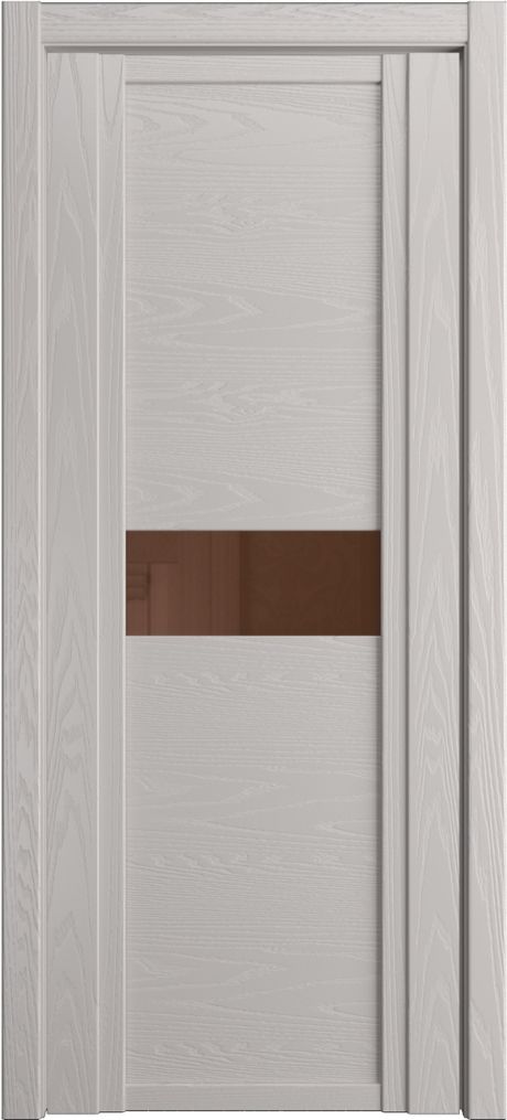 Межкомнатная дверь со стеклом QDO H Агат Шпон (Мильяна)