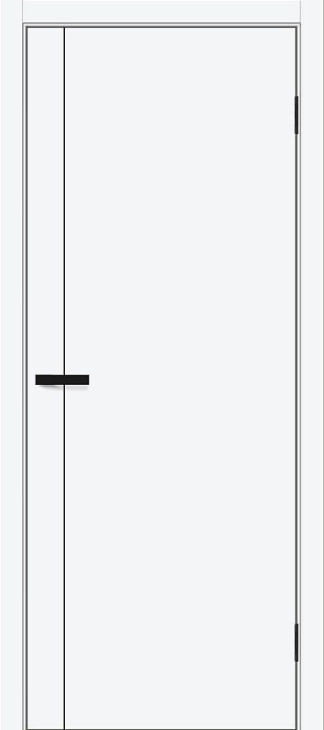 Межкомнатная дверь глухая Браво-0.10.П White Silk (BRAVO)
