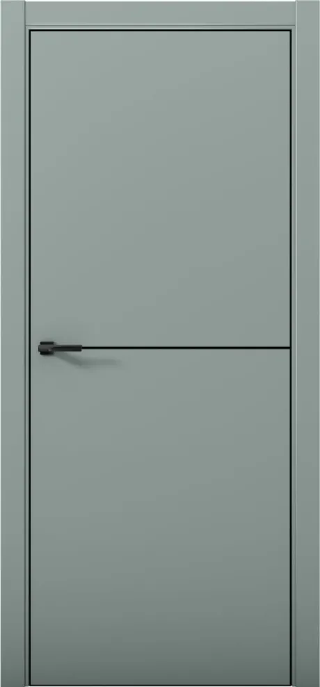 Межкомнатная дверь ESTETICA 02 Deep Green Кромка AL Black (Brandoors)