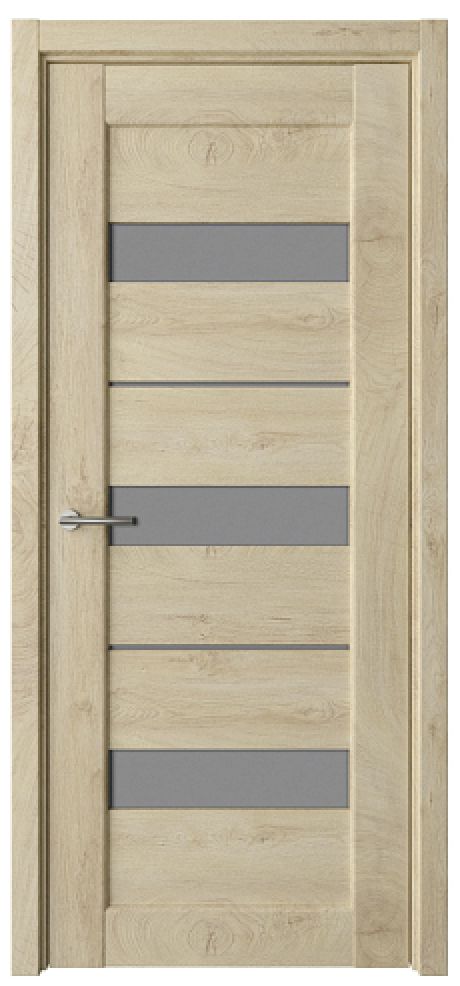 Межкомнатная дверь со стеклом Бостон Дуб золотистый CPL TL Стекло графитовое (ALBERO)