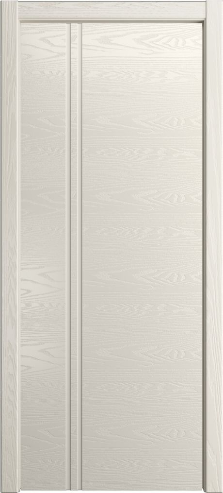 Глухая межкомнатная дверь ID-II Бежевый Шпон (Мильяна)