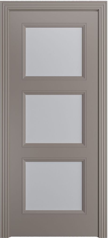 Межкомнатная дверь со стеклом Манхэттен .1 Темно-серый Эмаль (Бипи Дорс)