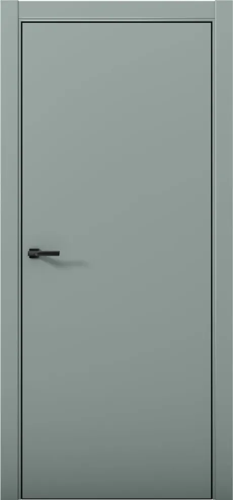 Межкомнатная дверь ESTETICA 01 Deep Green Кромка AL Black (Brandoors)